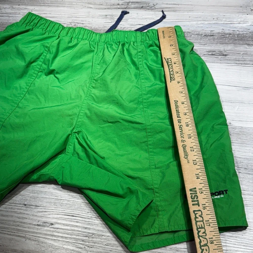 Polo Sport Ralph Lauren Swim Trunks Mens Large Green Vintage Mesh Lined Shorts